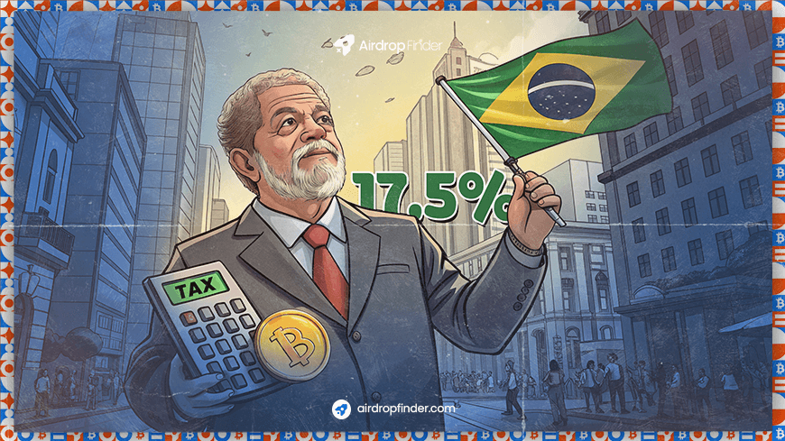 Brasil Resmi Kenakan Pajak Tetap 17,5% atas Kripto: Pasar Bersiap Terima Arus Likuiditas Baru